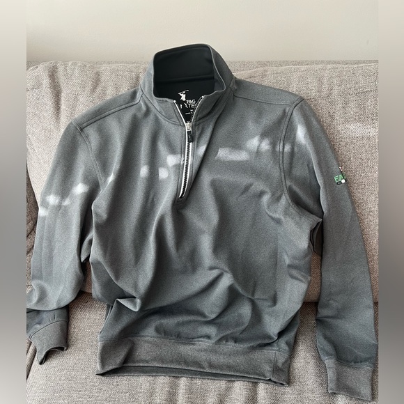 Fairway & Greene Tech Quarter-Zip, Grey, Size M - Picture 1 of 3